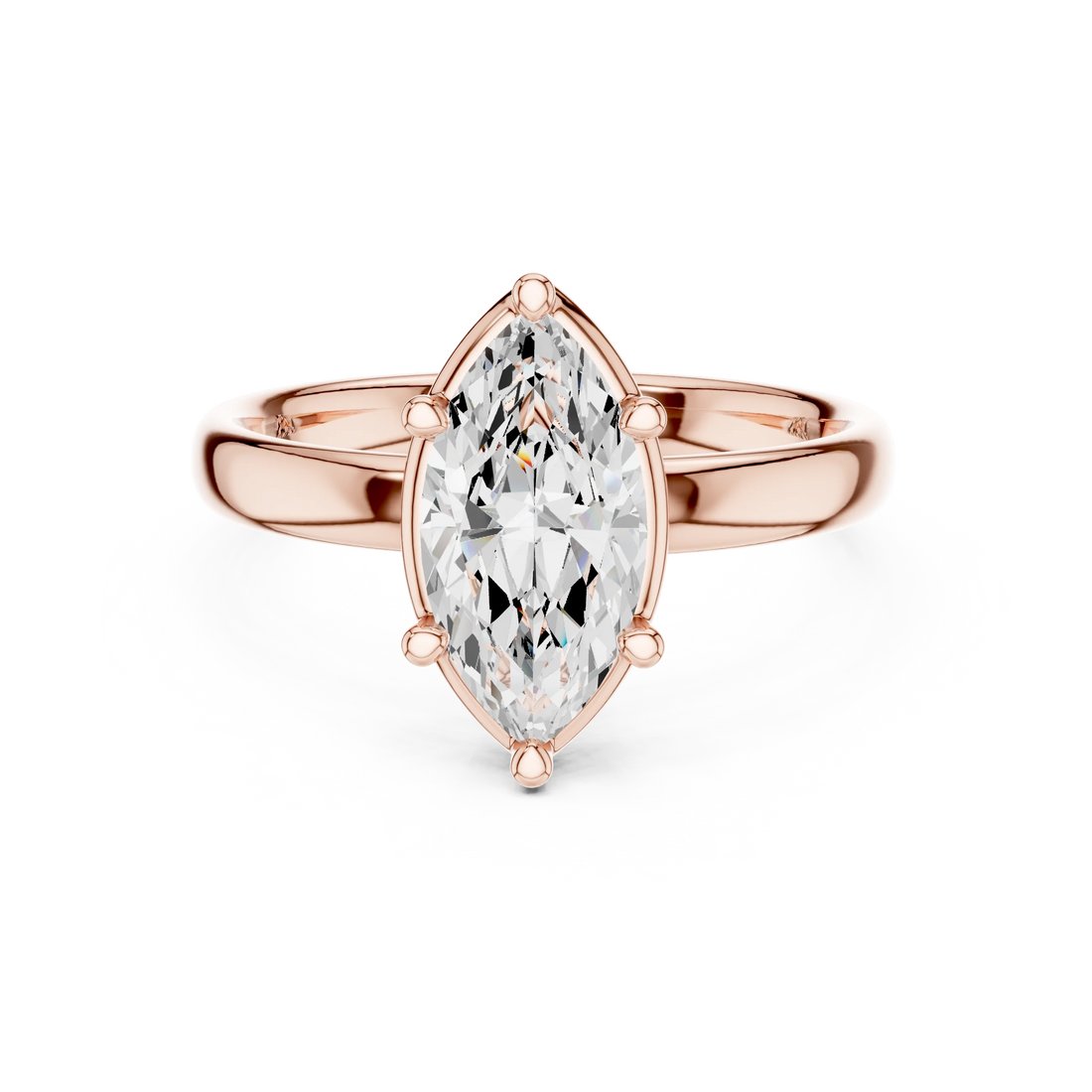 Marquise Diamond Solitaire Engagement Ring