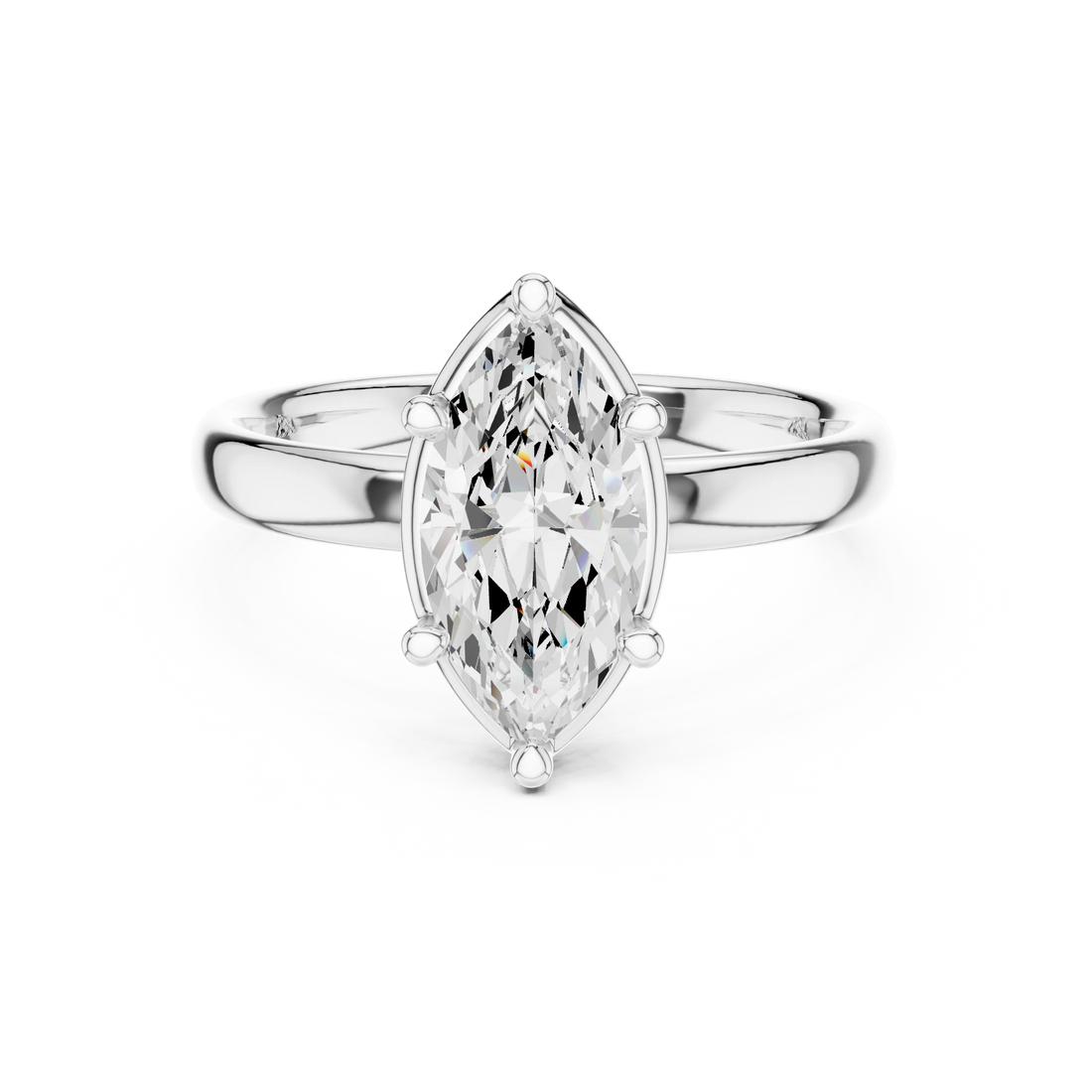 Marquise Diamond Solitaire Engagement Ring