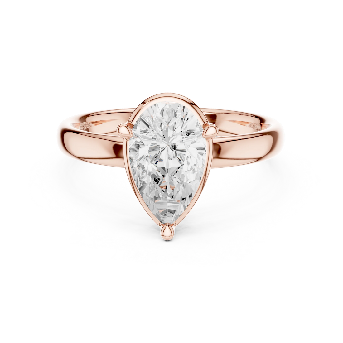 Pear Diamond Solitaire Engagement Ring