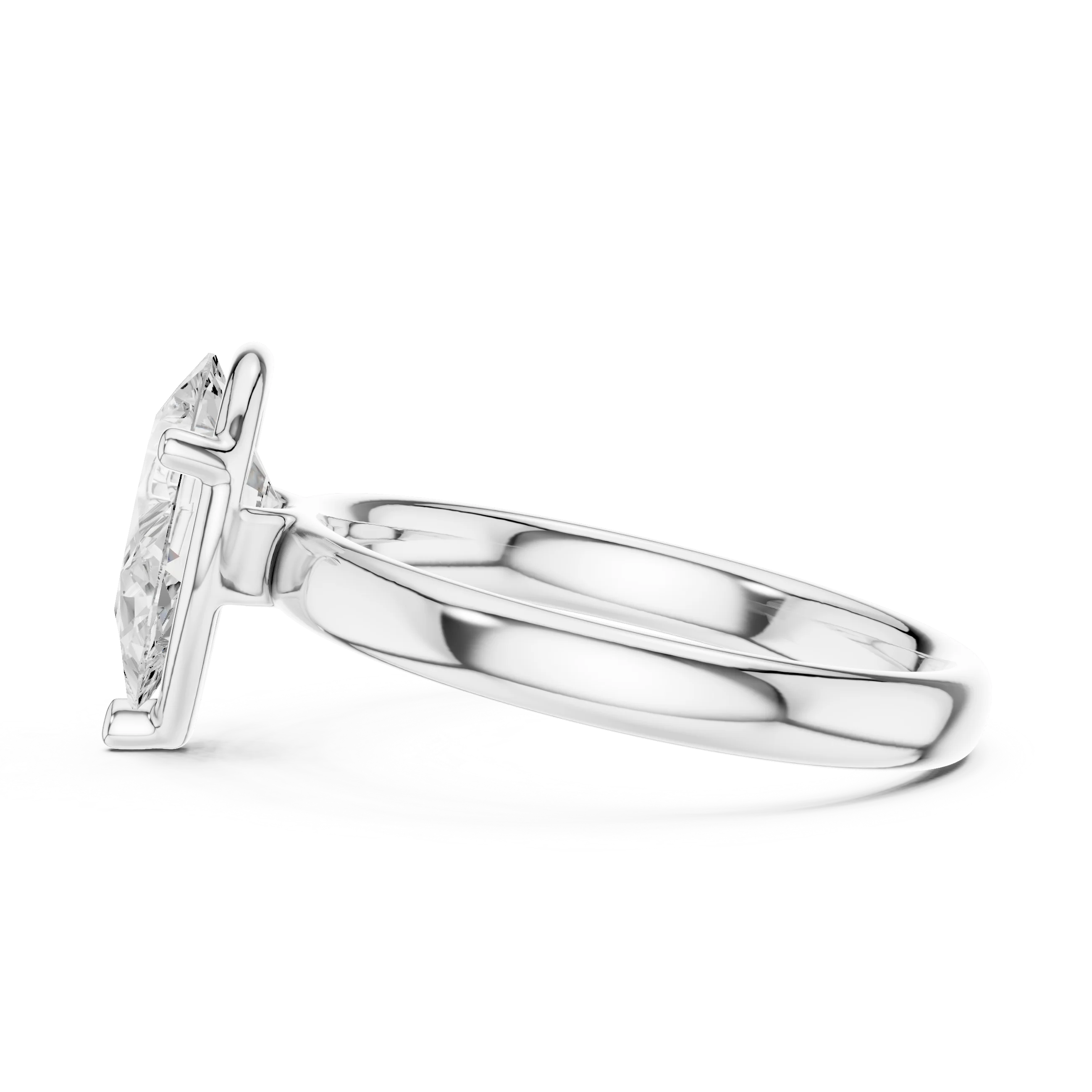 Pear Diamond Solitaire Engagement Ring