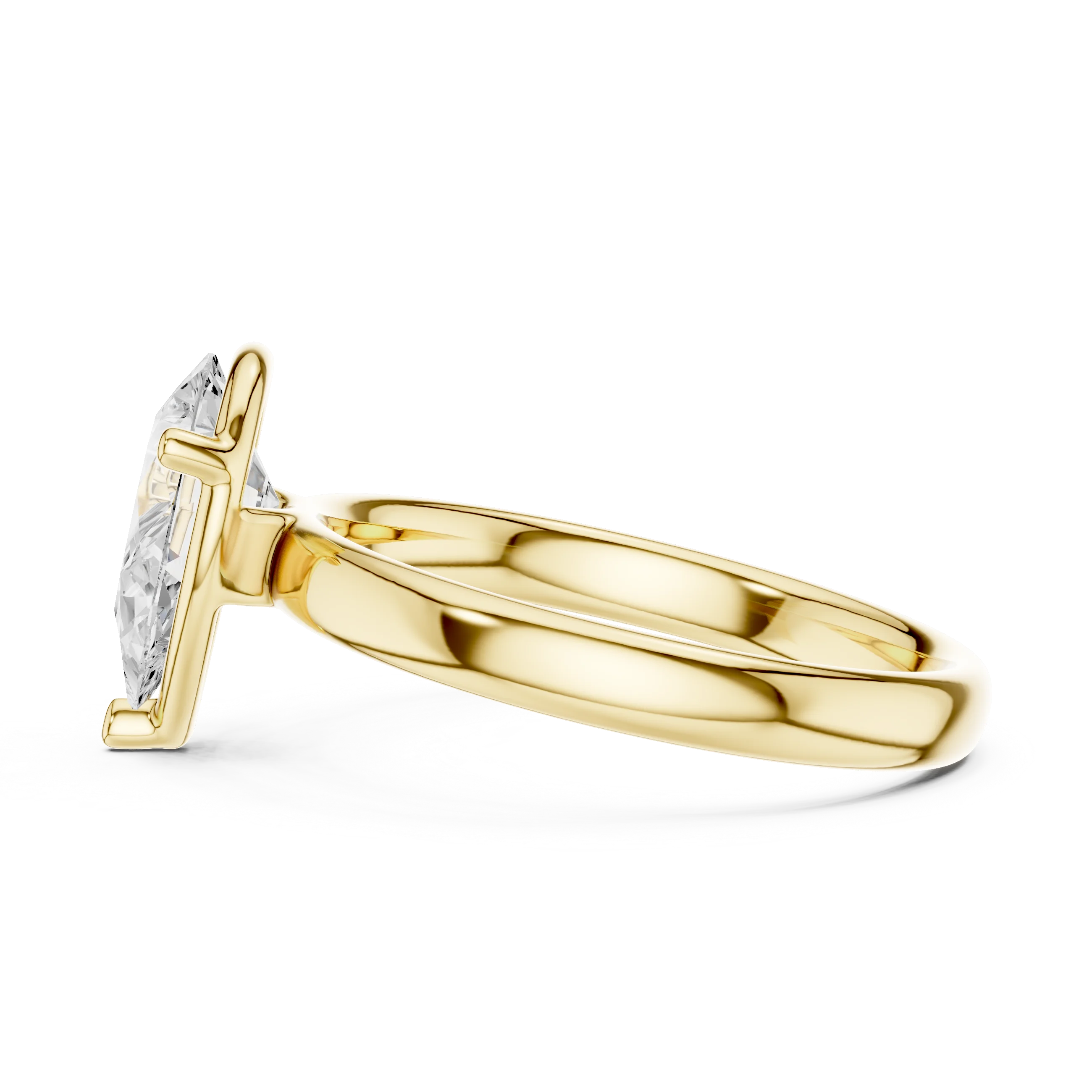 Pear Diamond Solitaire Engagement Ring