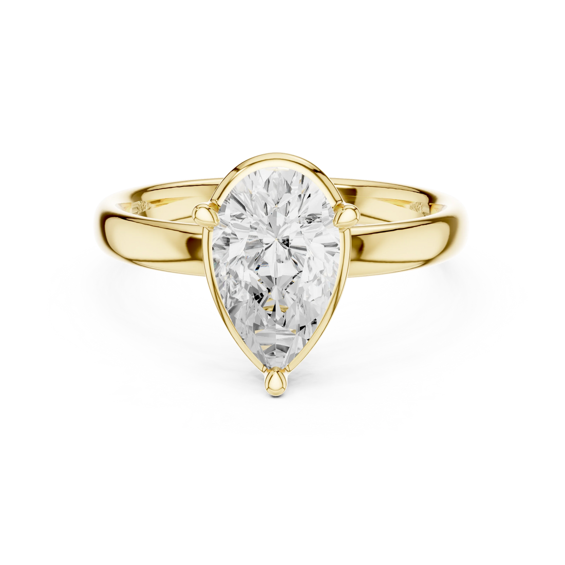 Pear Diamond Solitaire Engagement Ring