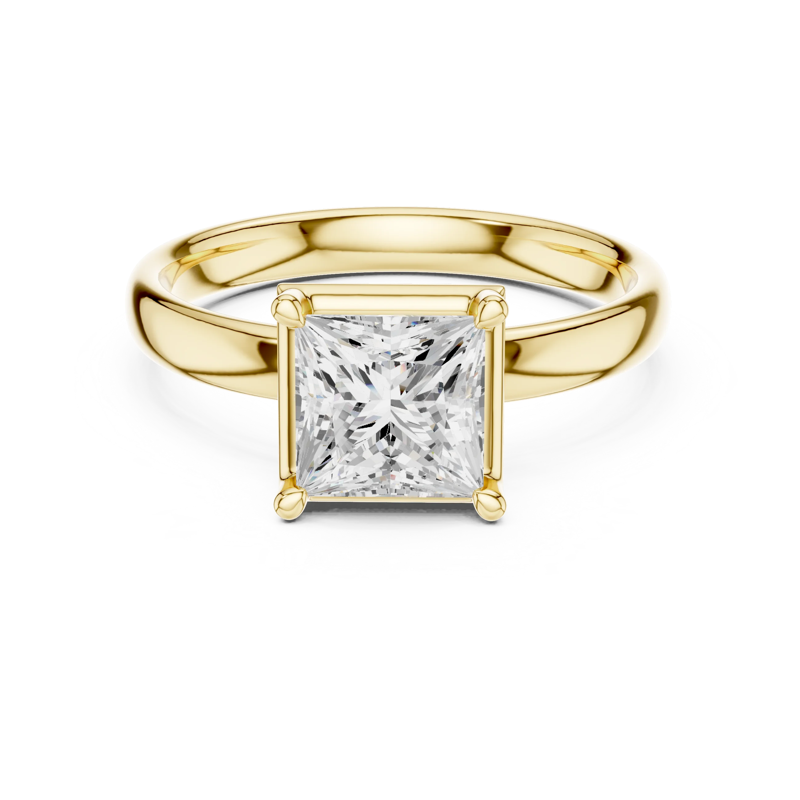 Princess Diamond Solitaire Engagement Ring