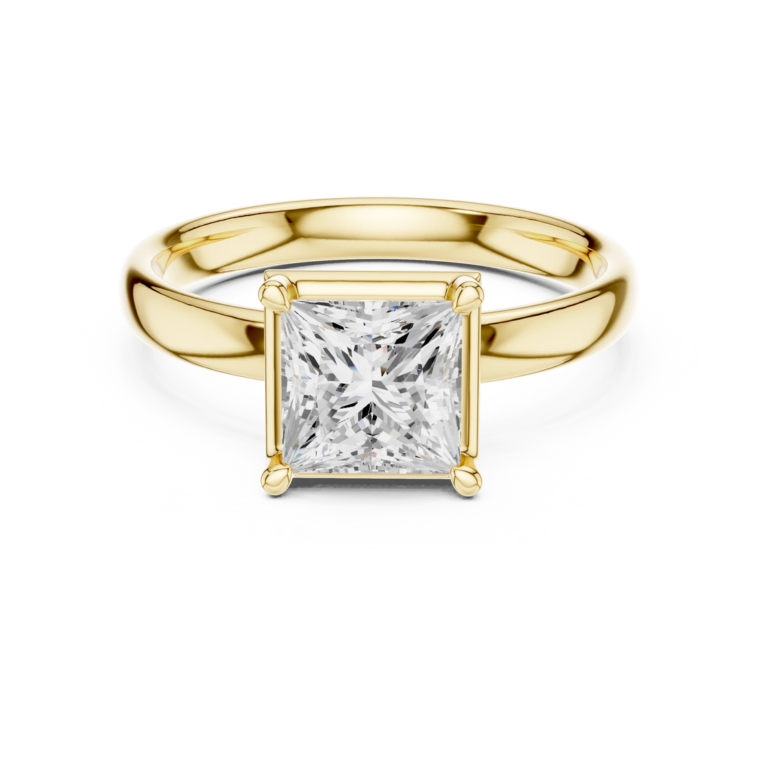 Princess Diamond Solitaire Engagement Ring
