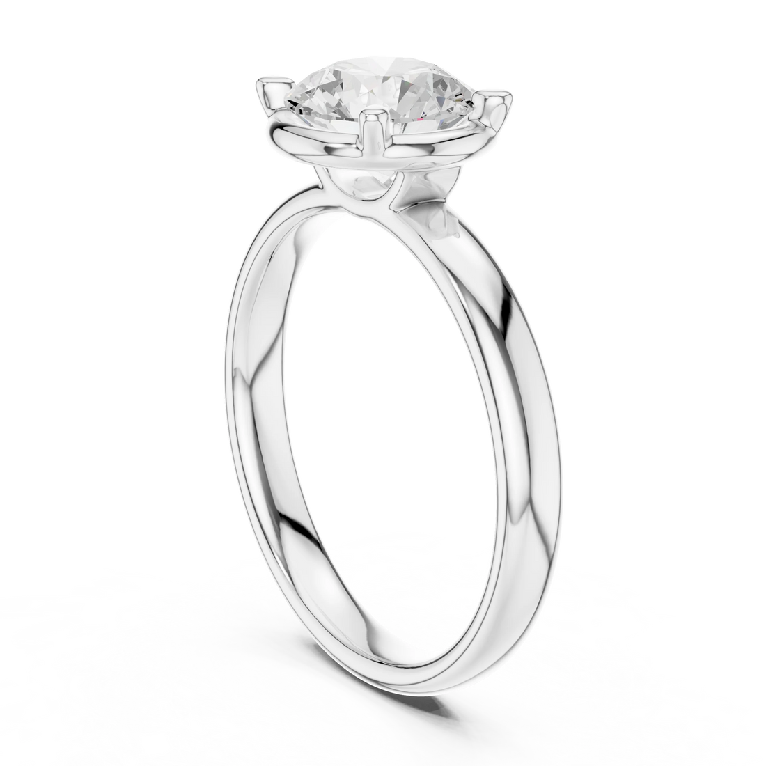 Round Diamond Solitaire Engagement Ring