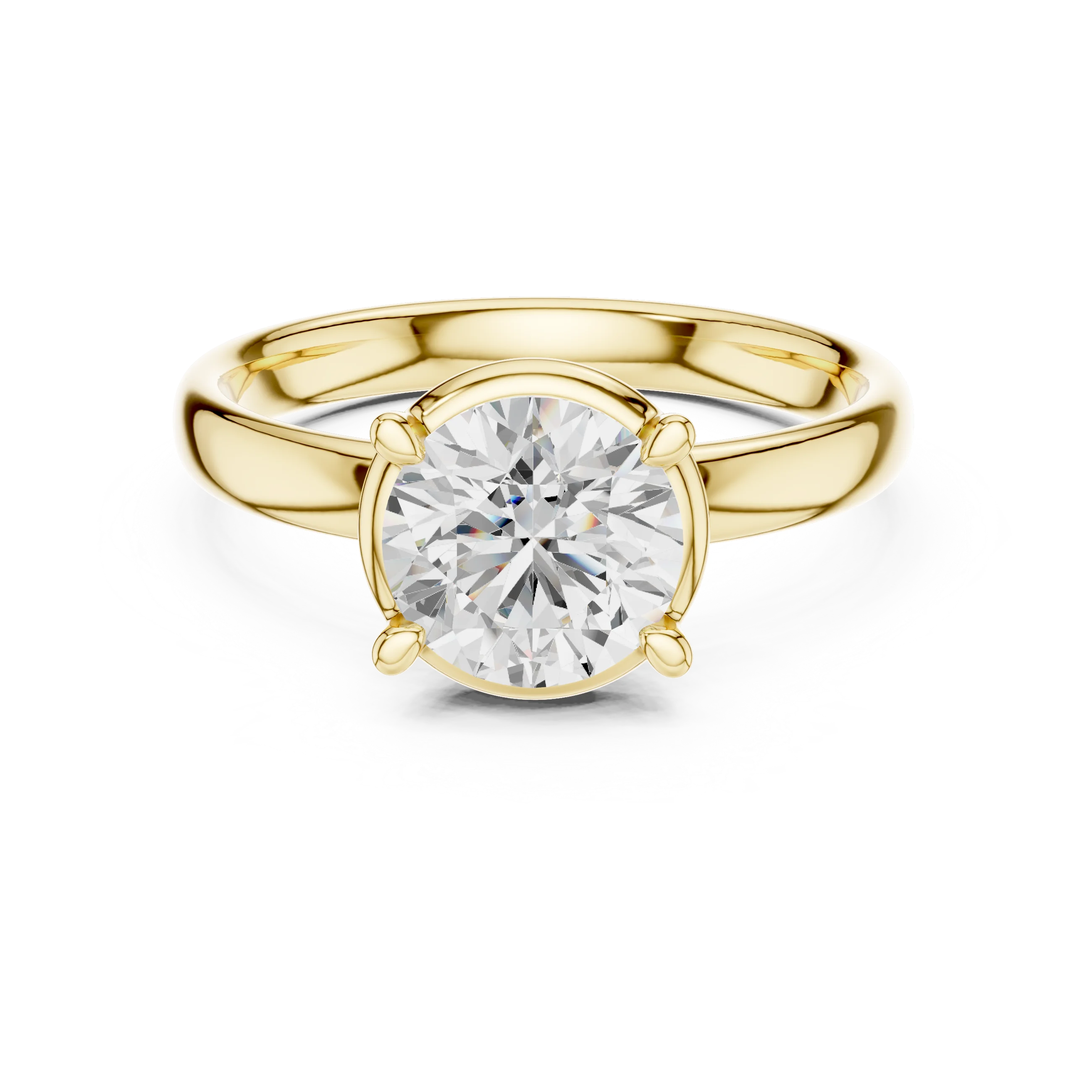 Round Diamond Solitaire Engagement Ring