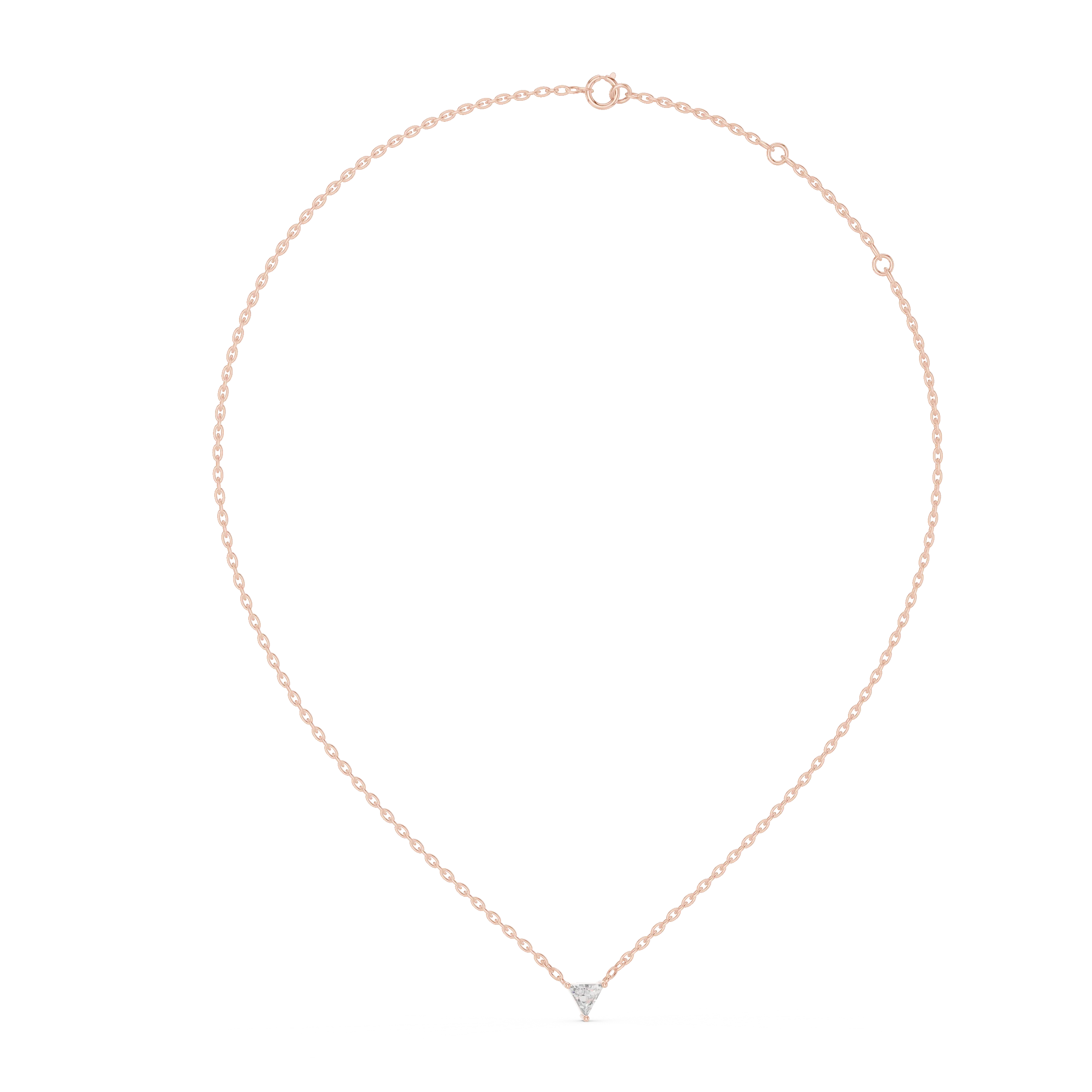 Vela Point Diamond Pendant Necklace