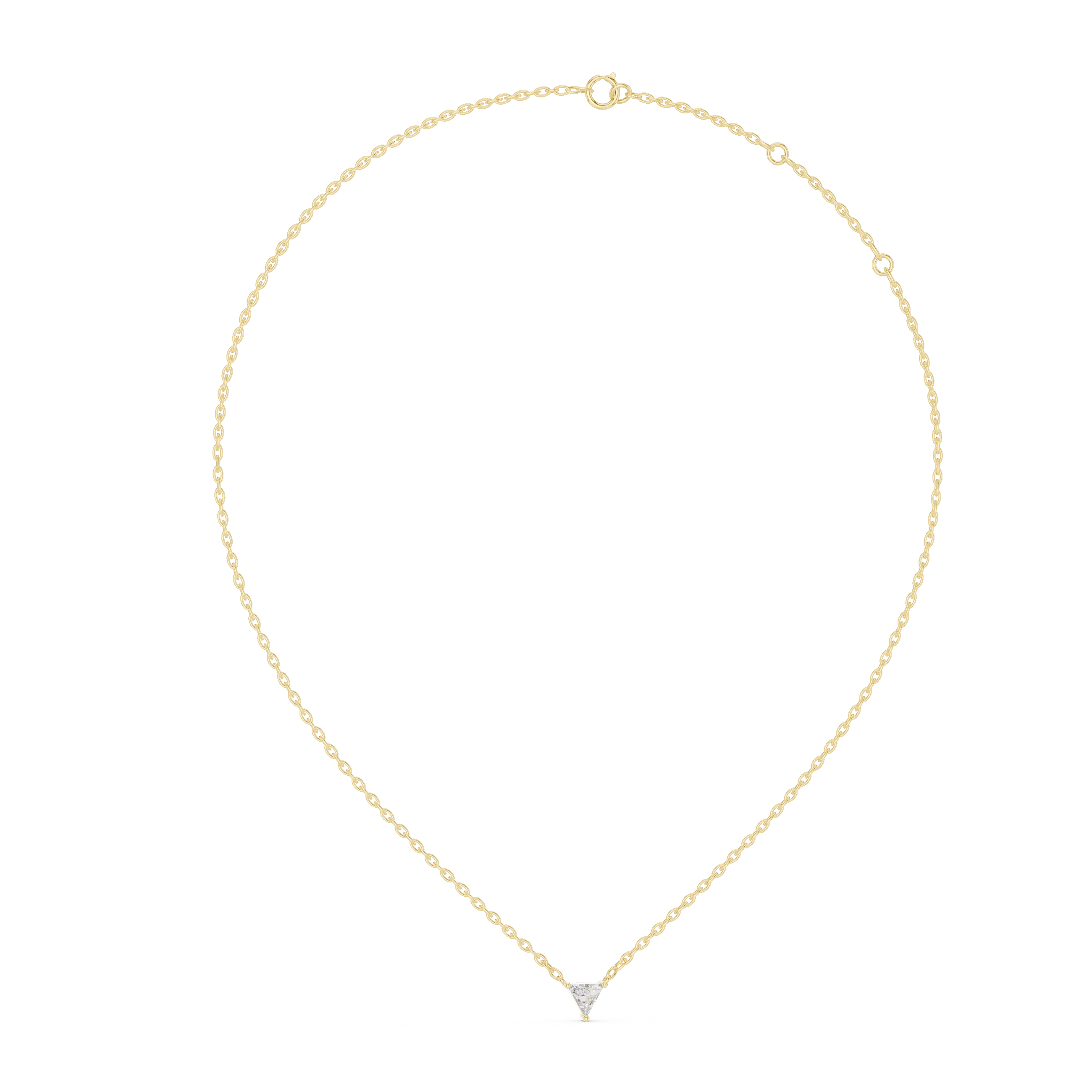 Vela Point Diamond Pendant Necklace