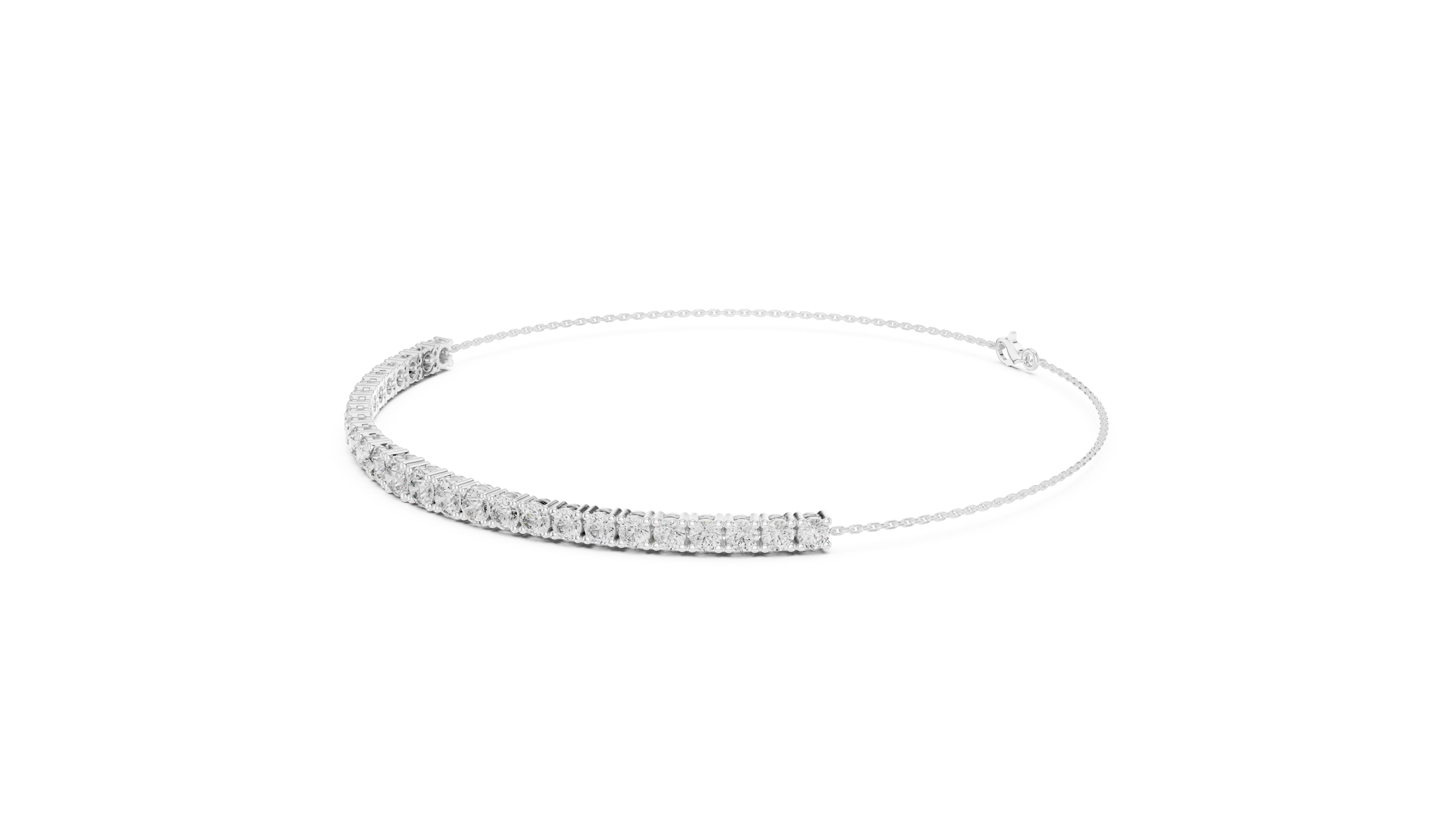 Delicate Spark Diamond Tennis Bracelet
