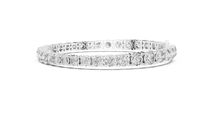 Golden Radiance Diamond Tennis Bracelet