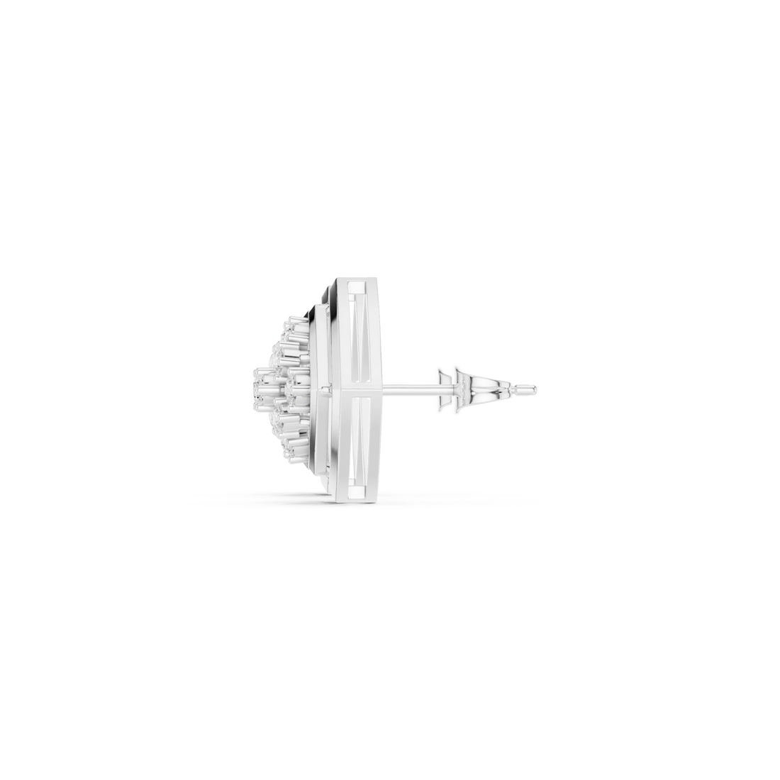 Celestial Frame Diamond Stud Earrings