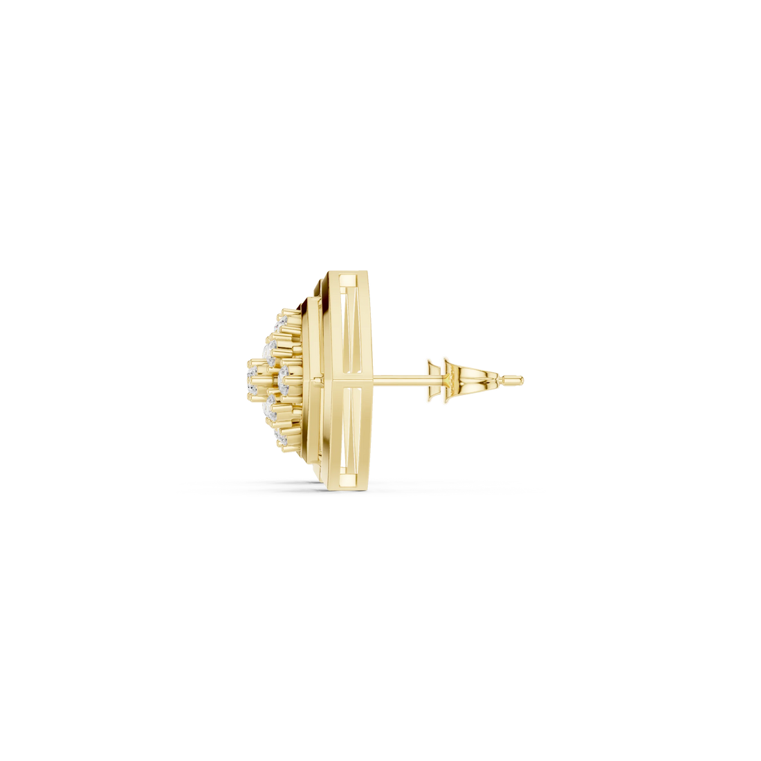 Celestial Frame Diamond Stud Earrings