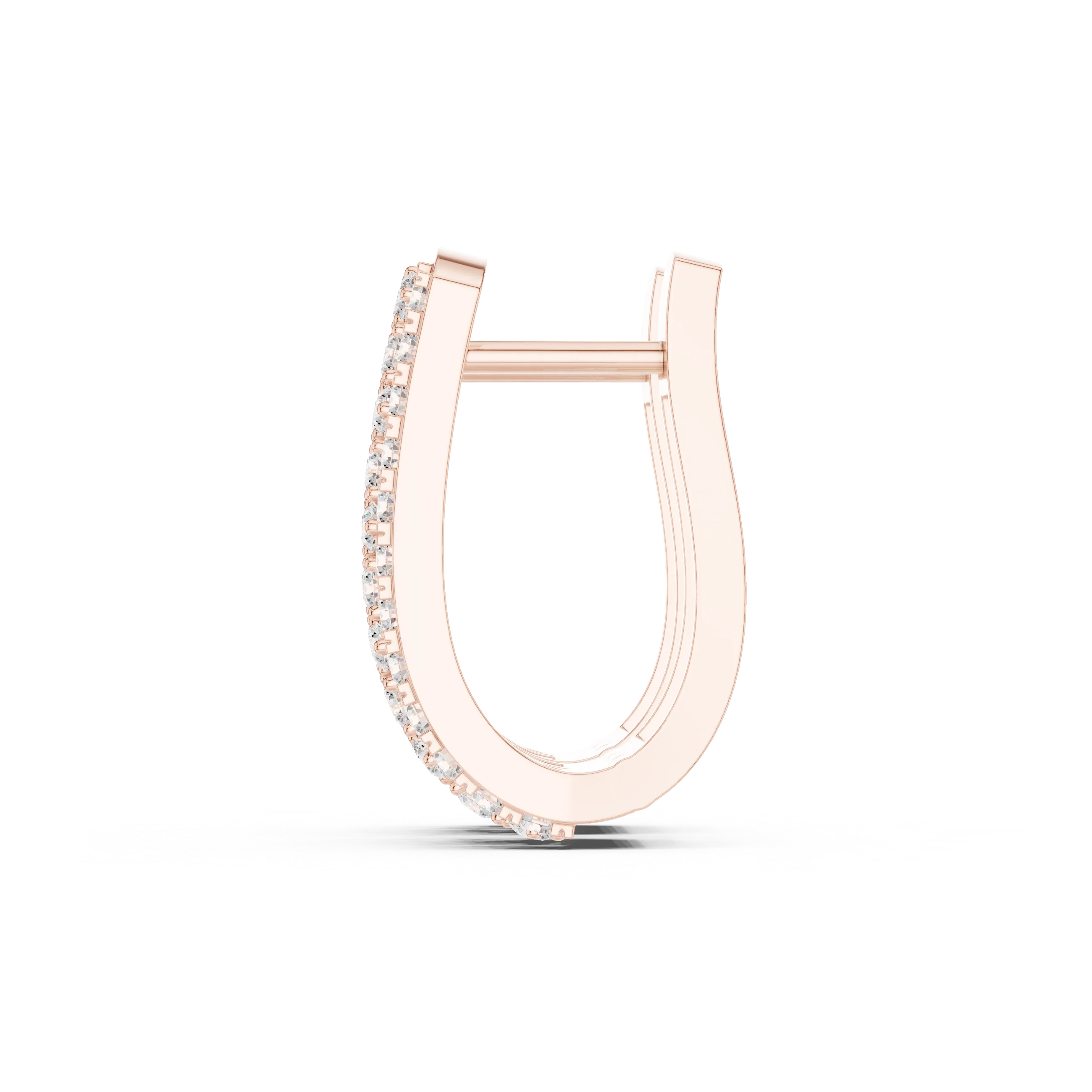 Radiant Trinity Diamond Huggie Hoops