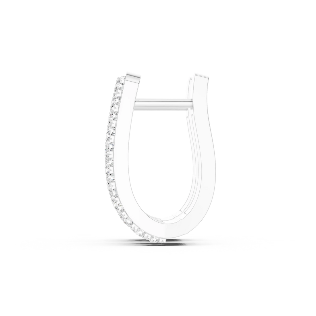 Radiant Trinity Diamond Huggie Hoops