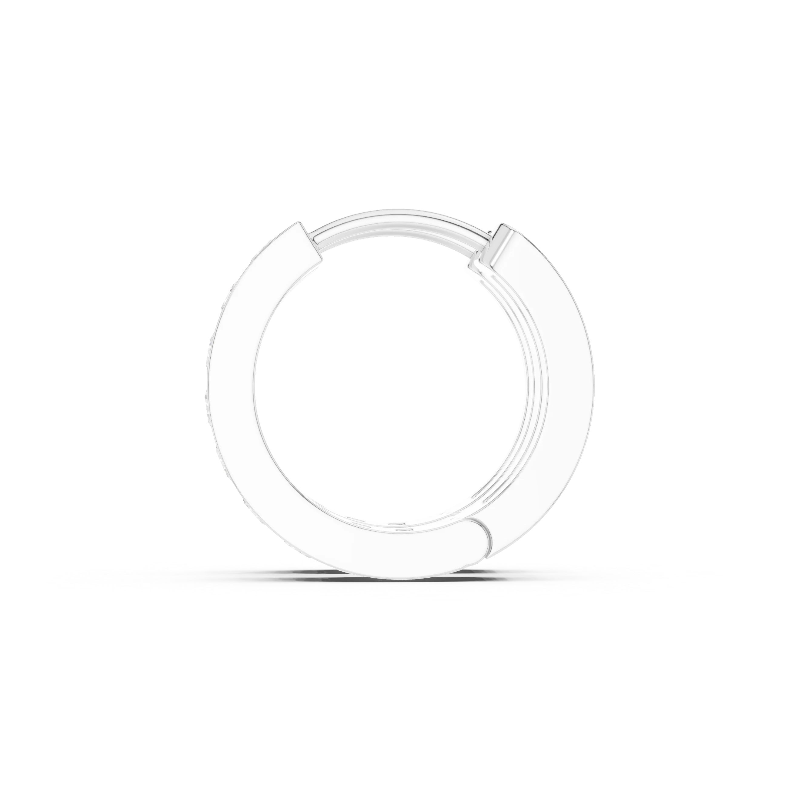 Lumière Curve Lab-Grown Diamond Hoop Earrings