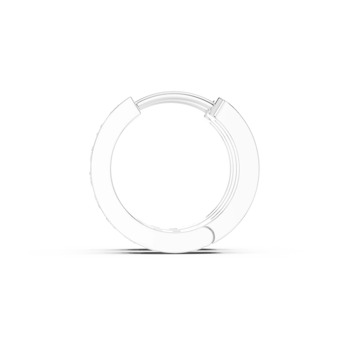 Lumière Curve Lab-Grown Diamond Hoop Earrings