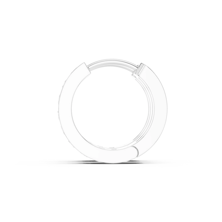 Lumière Curve Lab-Grown Diamond Hoop Earrings