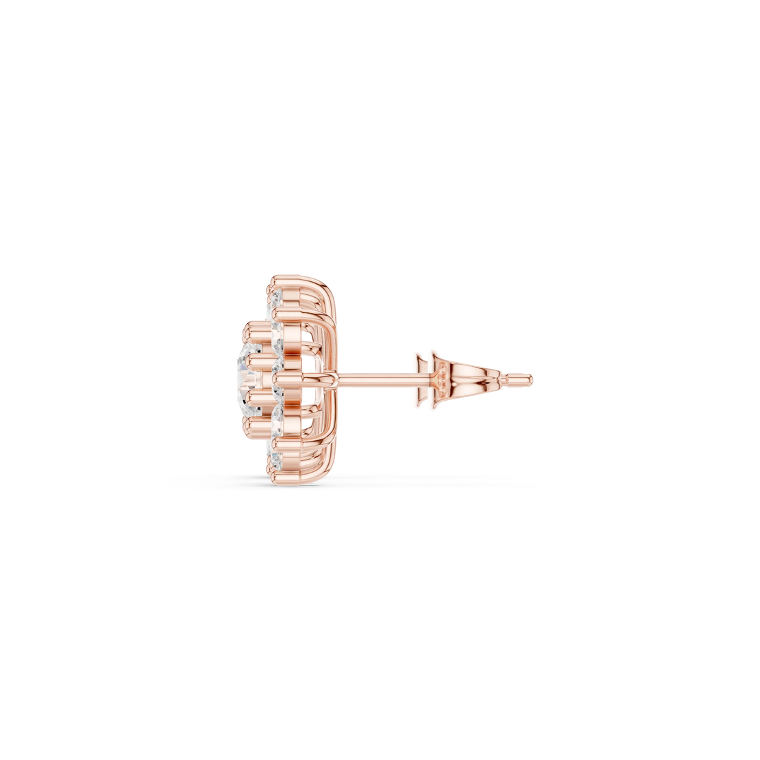 Bloom Radiance Diamond Cluster Stud Earrings
