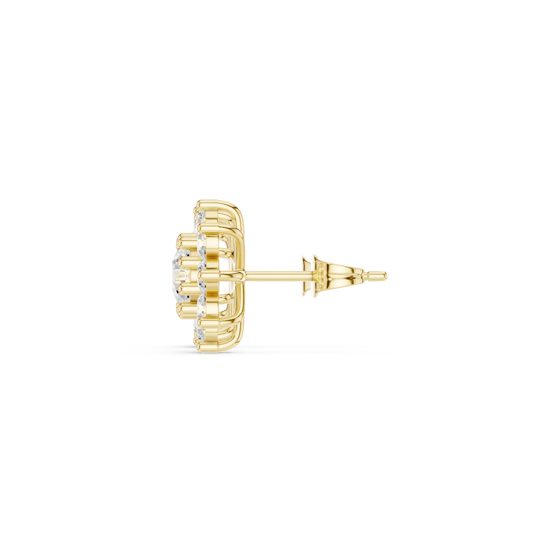 Bloom Radiance Diamond Cluster Stud Earrings