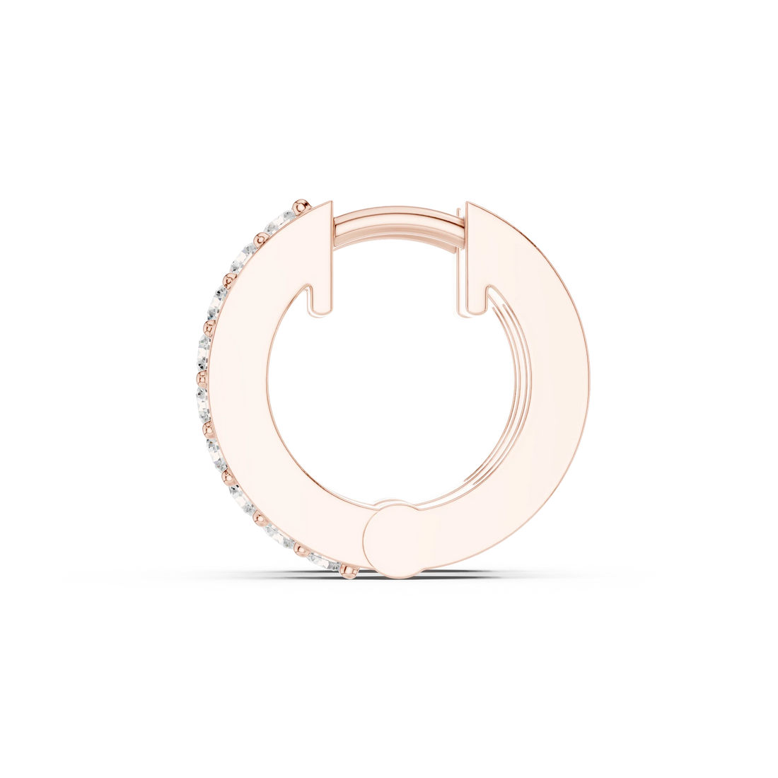 Luna Luxe Diamond Huggie Hoop Earrings