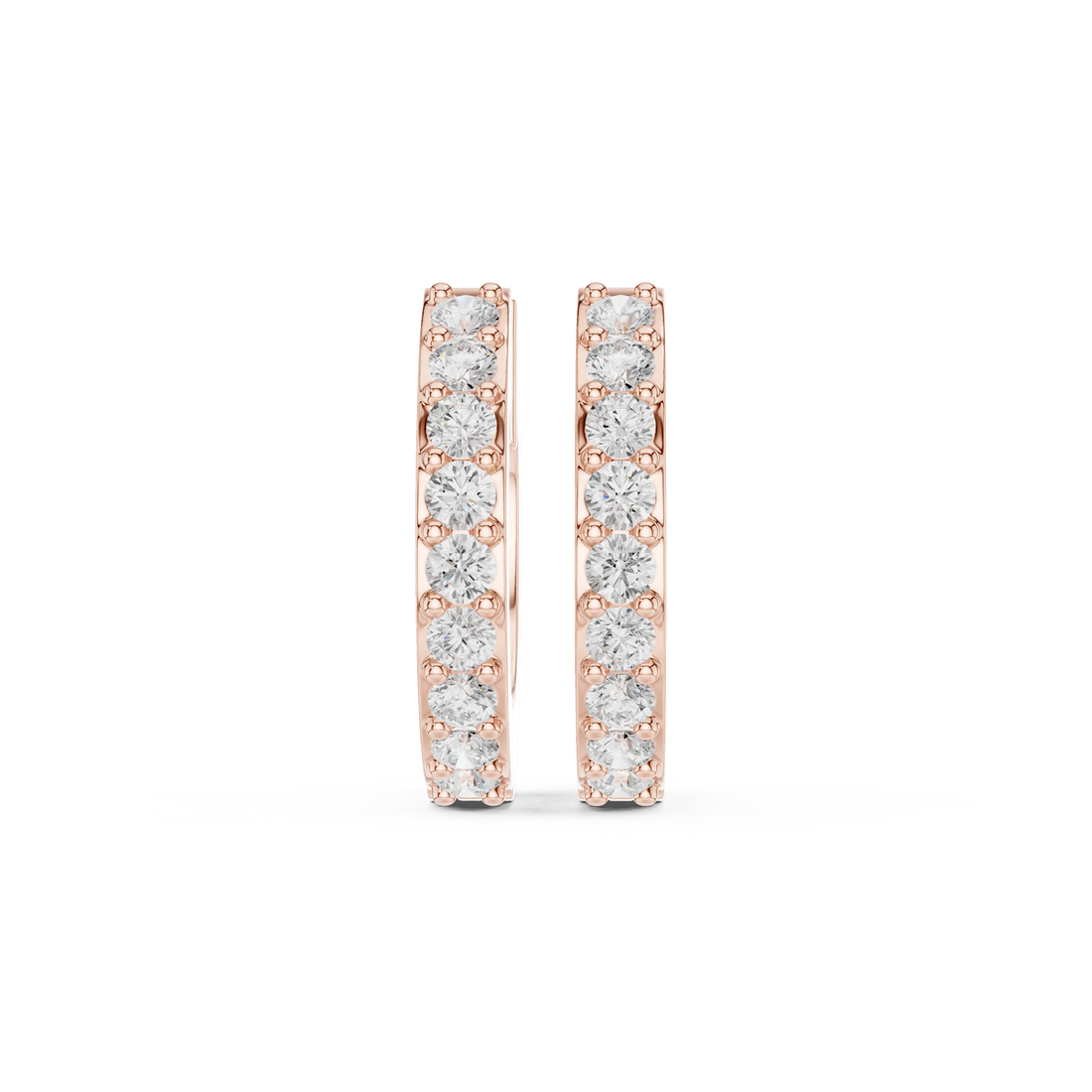 Luna Luxe Diamond Huggie Hoop Earrings