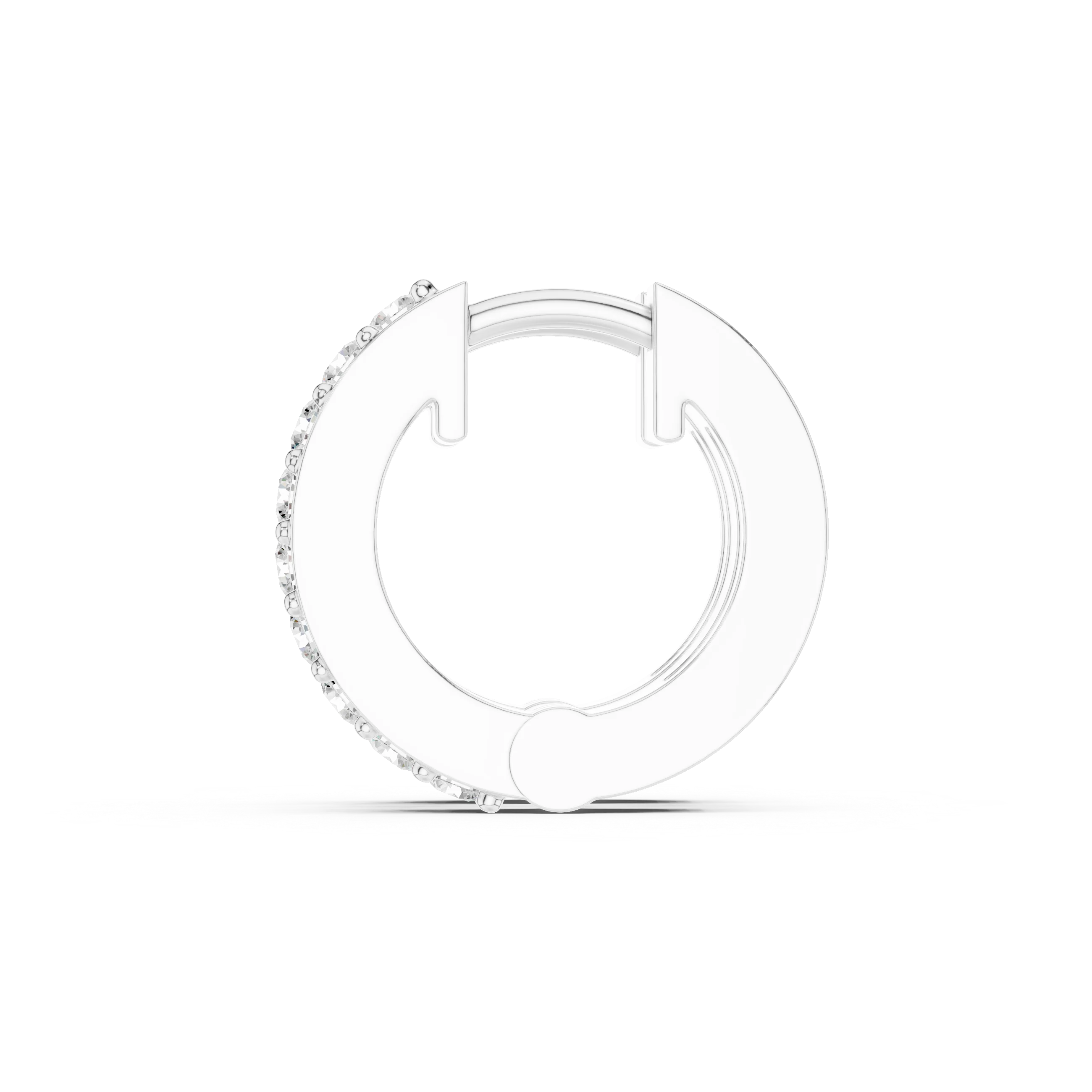 Luna Luxe Diamond Huggie Hoop Earrings