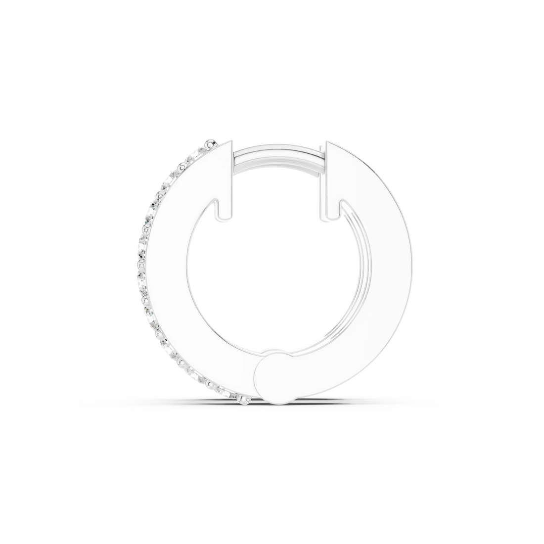 Luna Luxe Diamond Huggie Hoop Earrings