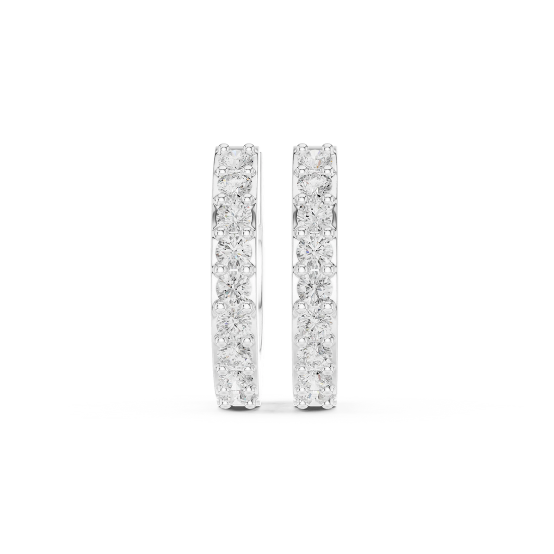 Luna Luxe Diamond Huggie Hoop Earrings