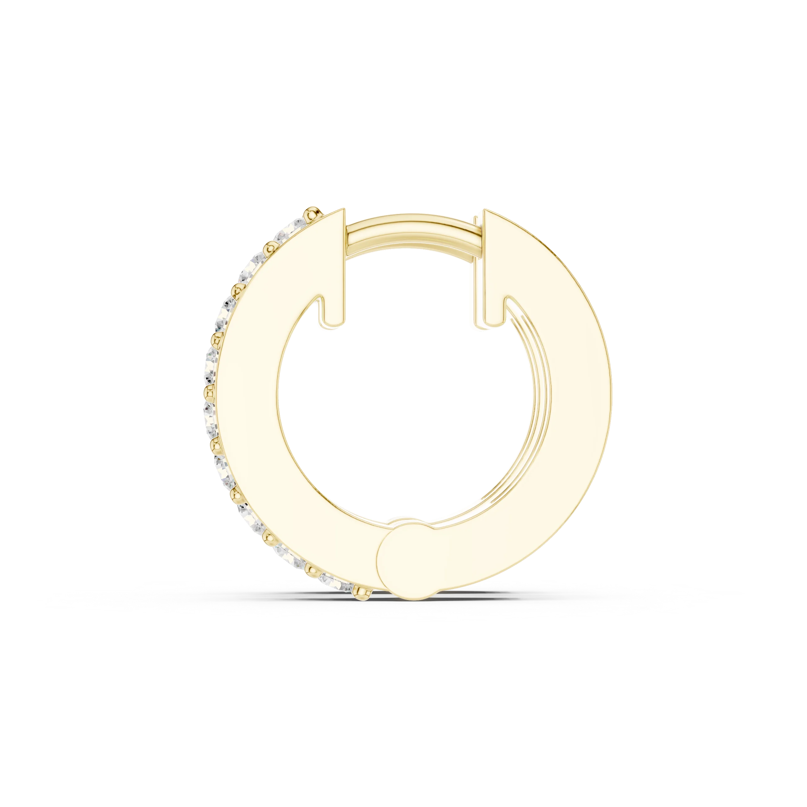 Luna Luxe Diamond Huggie Hoop Earrings