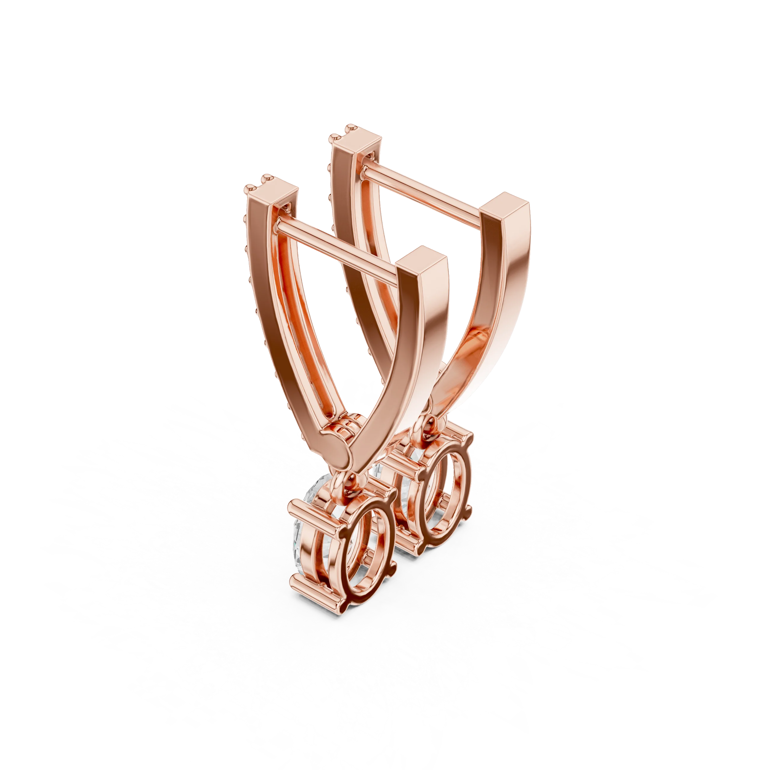 Elysia Cascade Diamond Drop Earrings