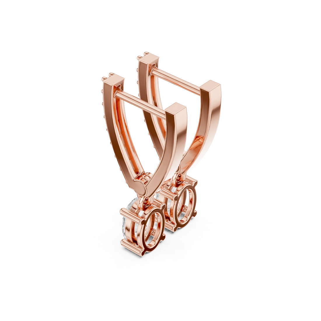 Elysia Cascade Diamond Drop Earrings