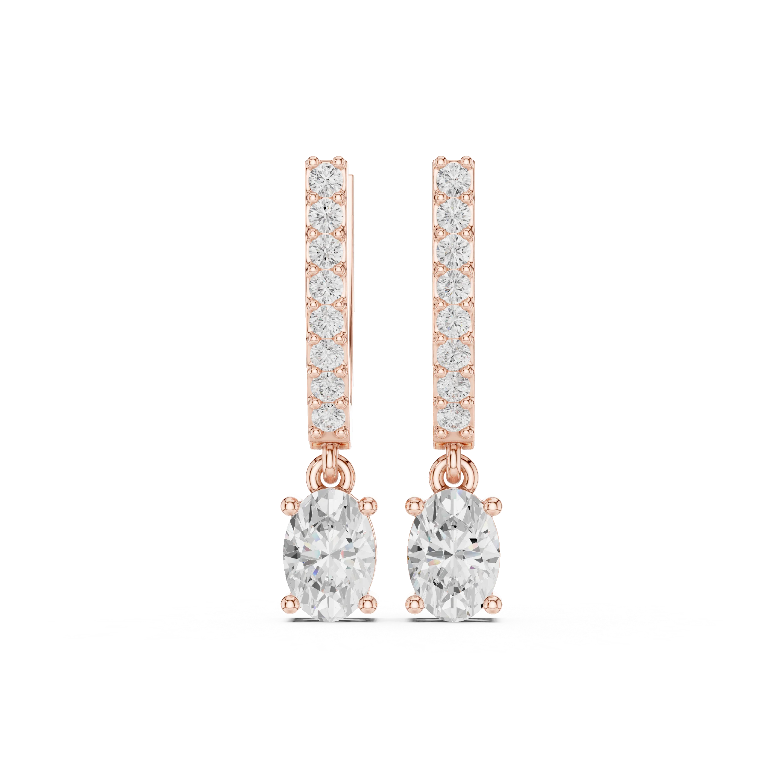 Elysia Cascade Diamond Drop Earrings