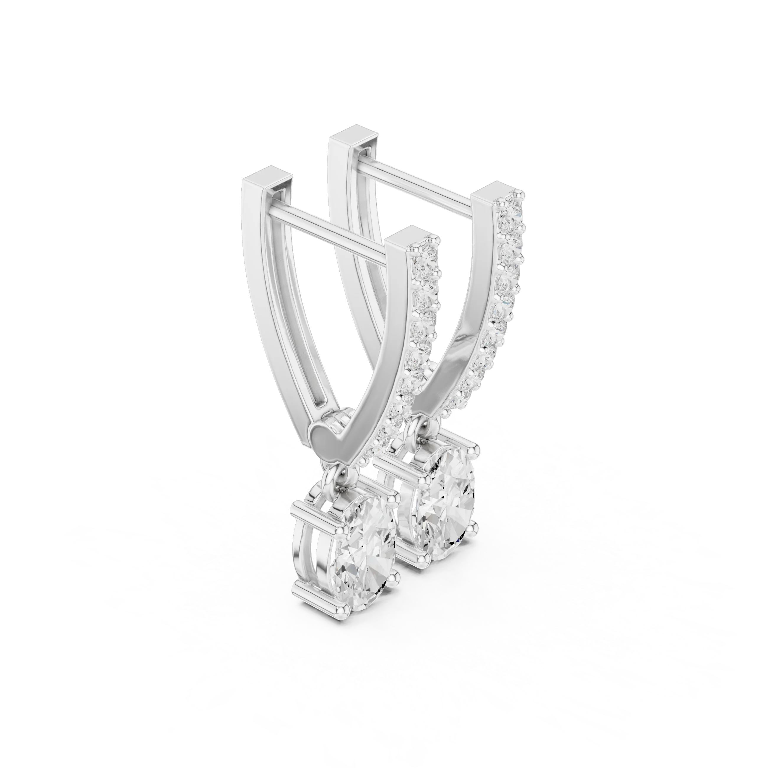 Elysia Cascade Diamond Drop Earrings