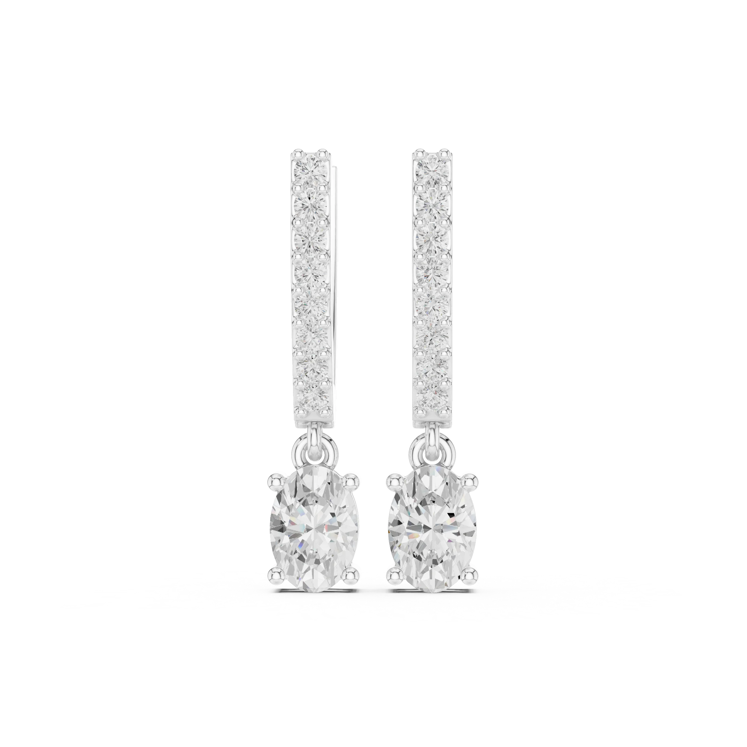 Elysia Cascade Diamond Drop Earrings