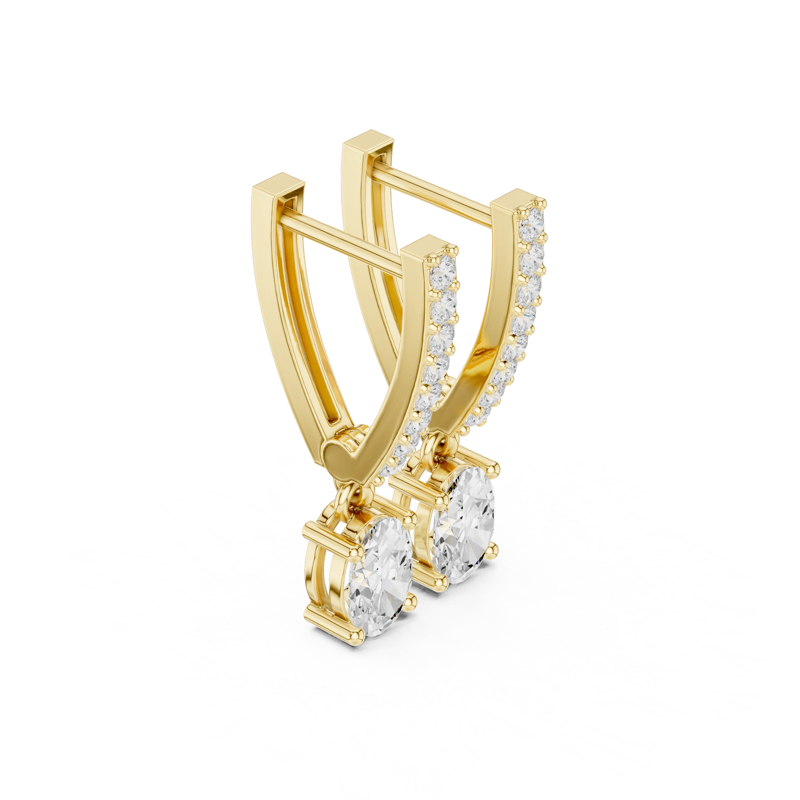 Elysia Cascade Diamond Drop Earrings