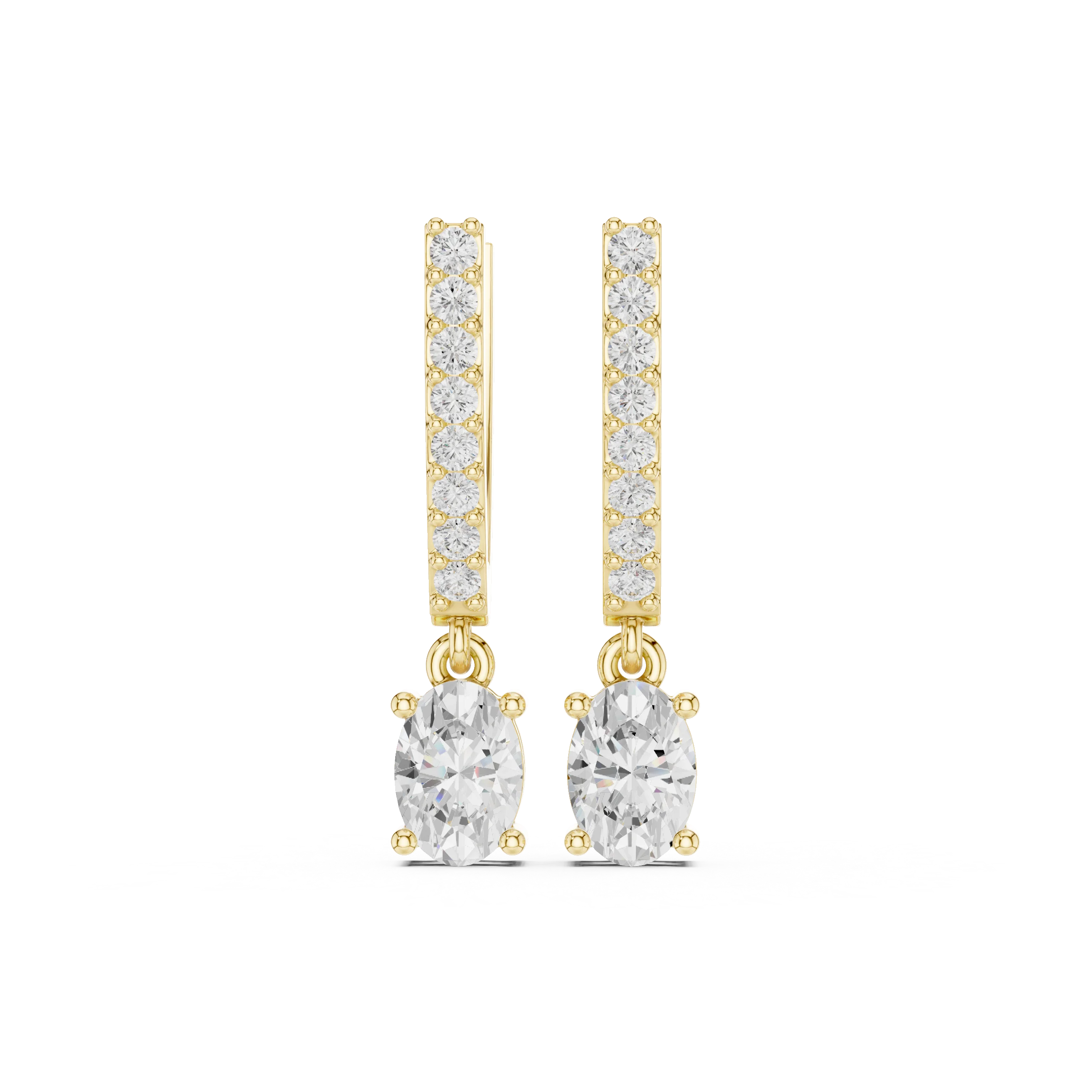 Elysia Cascade Diamond Drop Earrings