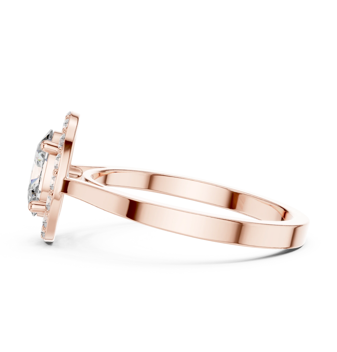 Oval Halo Diamond Engagement Ring