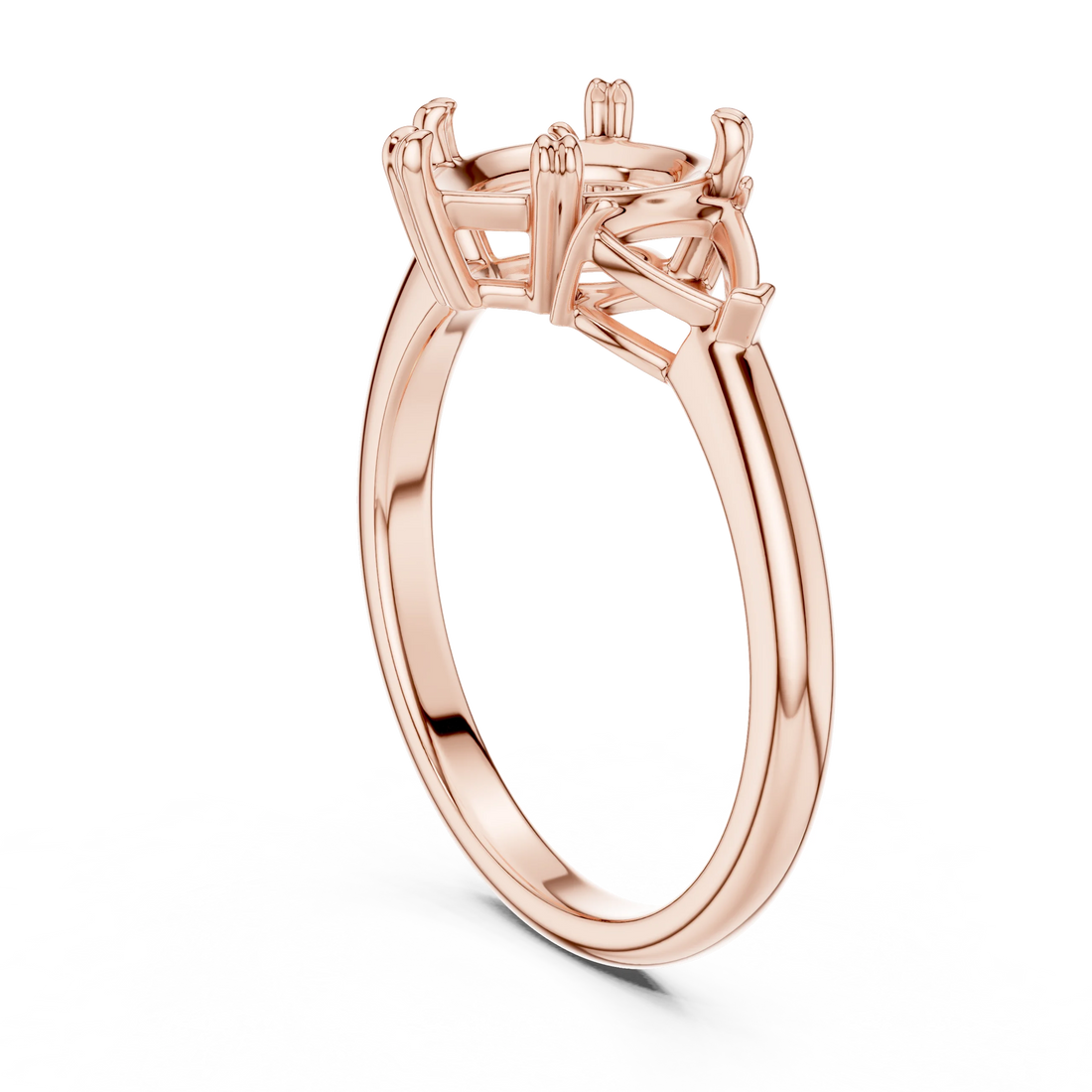 Pear Cut Diamond Three Stone Engagement Ring