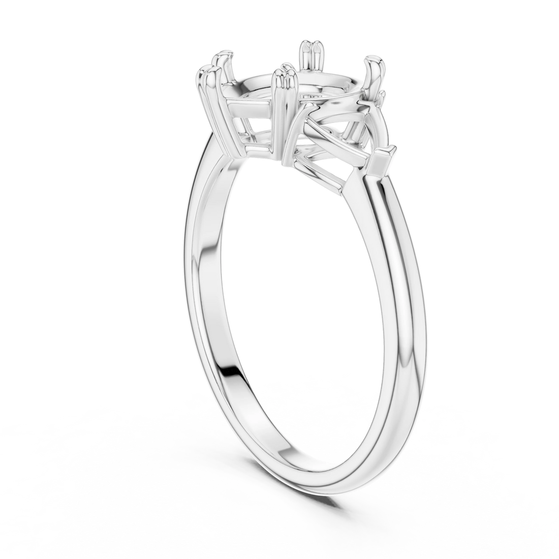 Pear Cut Diamond Three Stone Engagement Ring