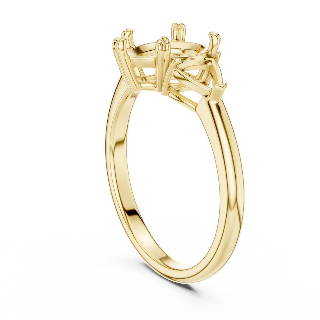 Pear Cut Diamond Three Stone Engagement Ring