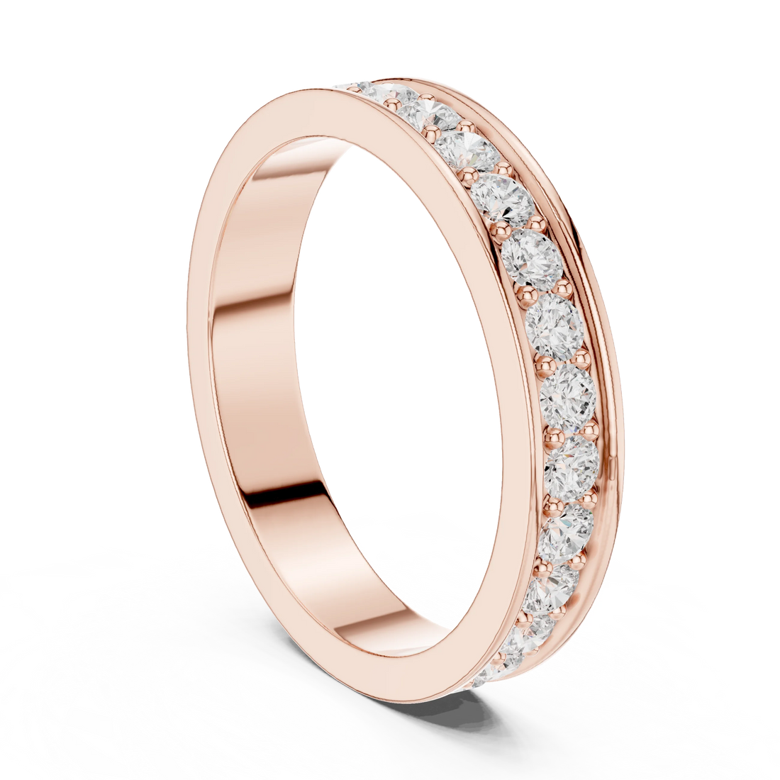Round-Cut Diamond Full Eternity Band