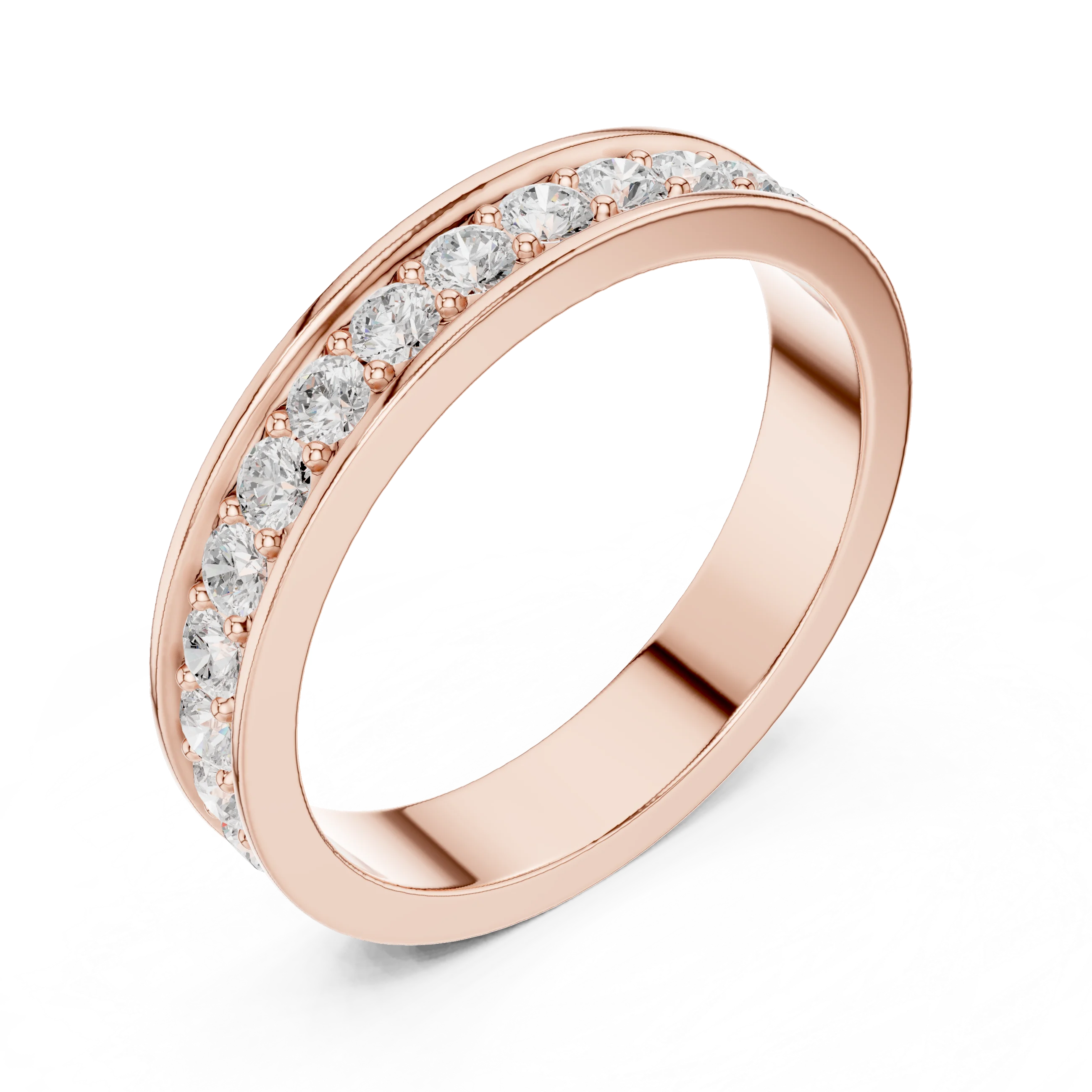 Round-Cut Diamond Full Eternity Band