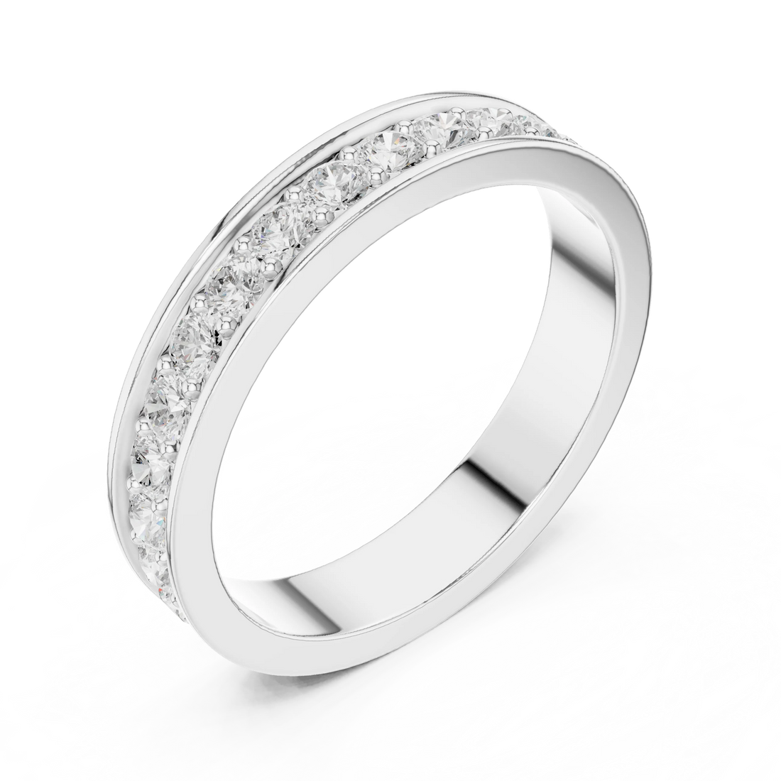 Round-Cut Diamond Full Eternity Band