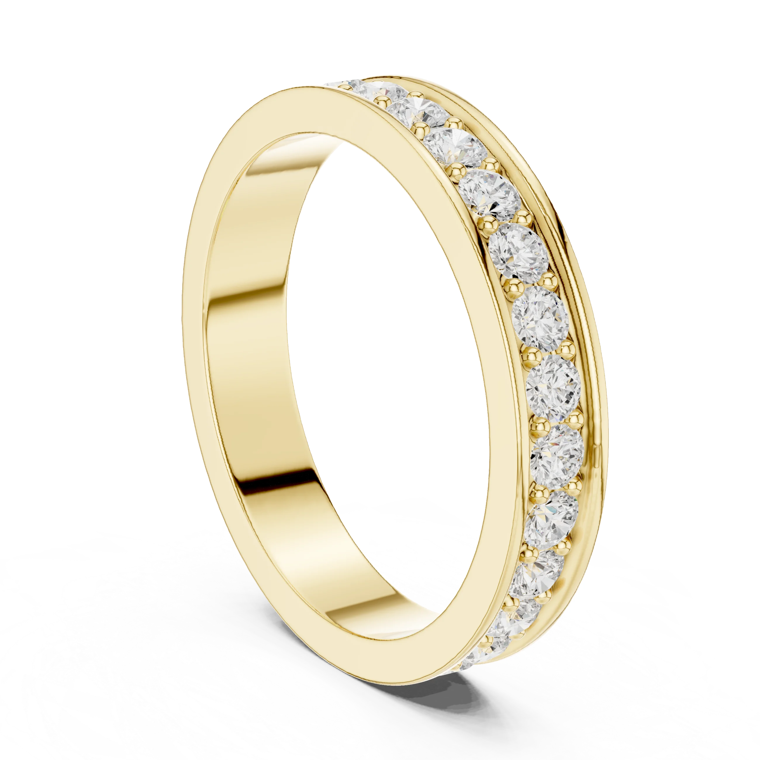 Round-Cut Diamond Full Eternity Band