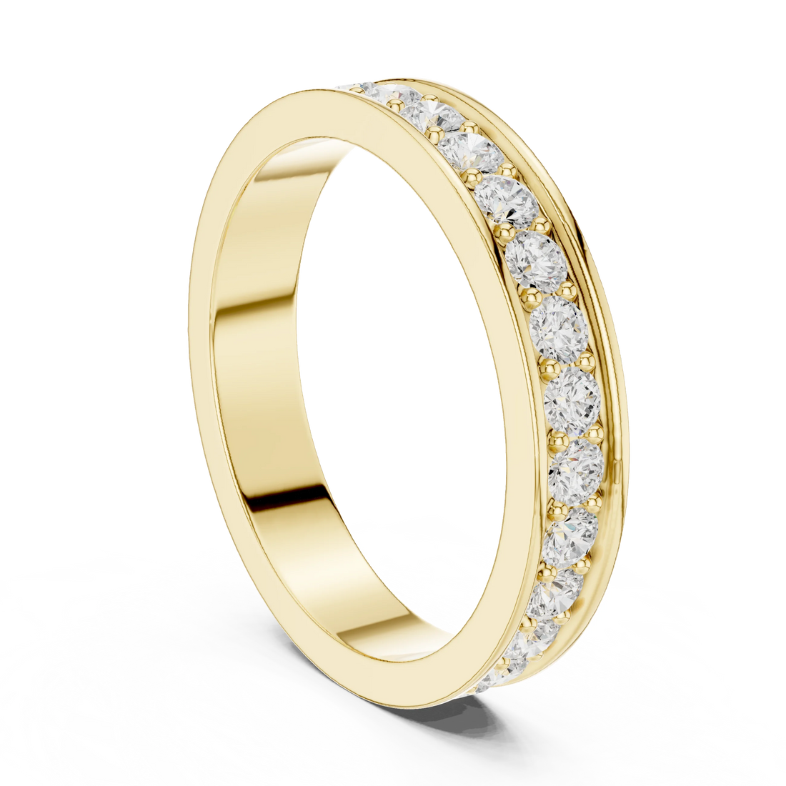 Round-Cut Diamond Full Eternity Band