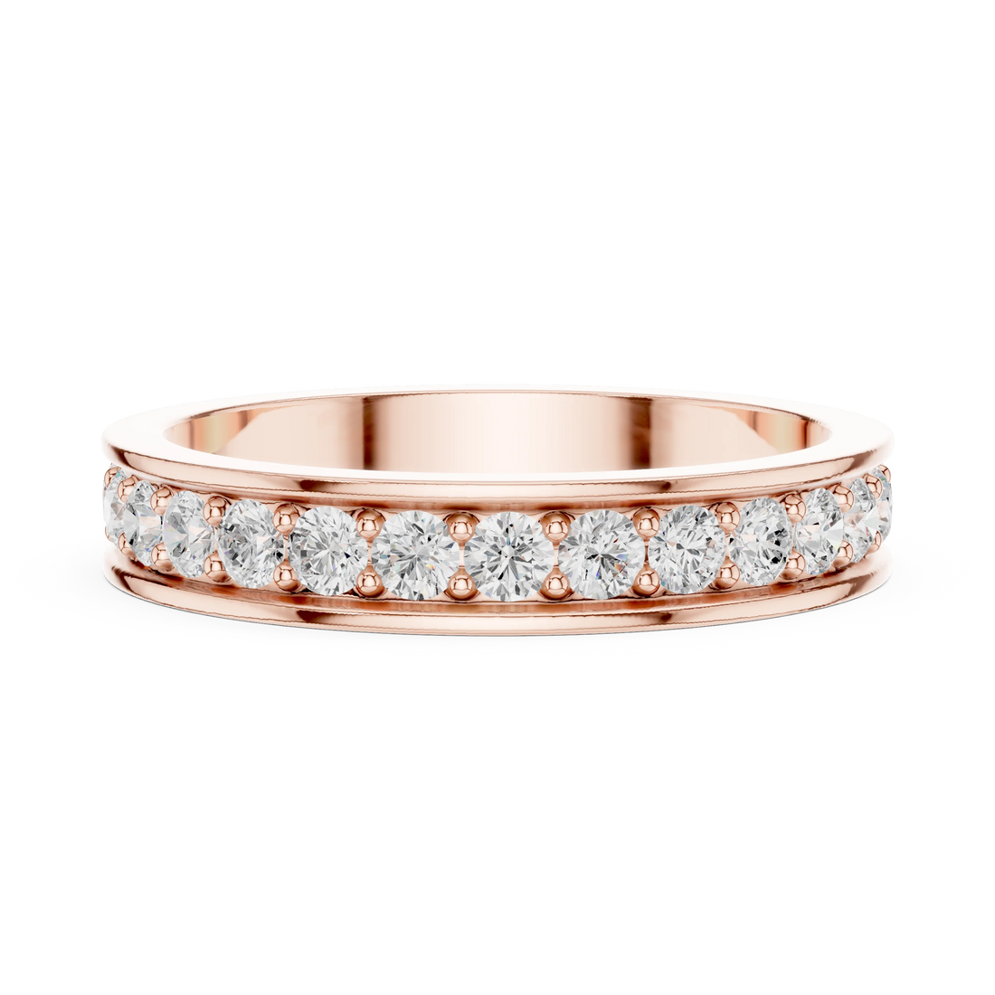 Round-Cut Diamond Full Eternity Band