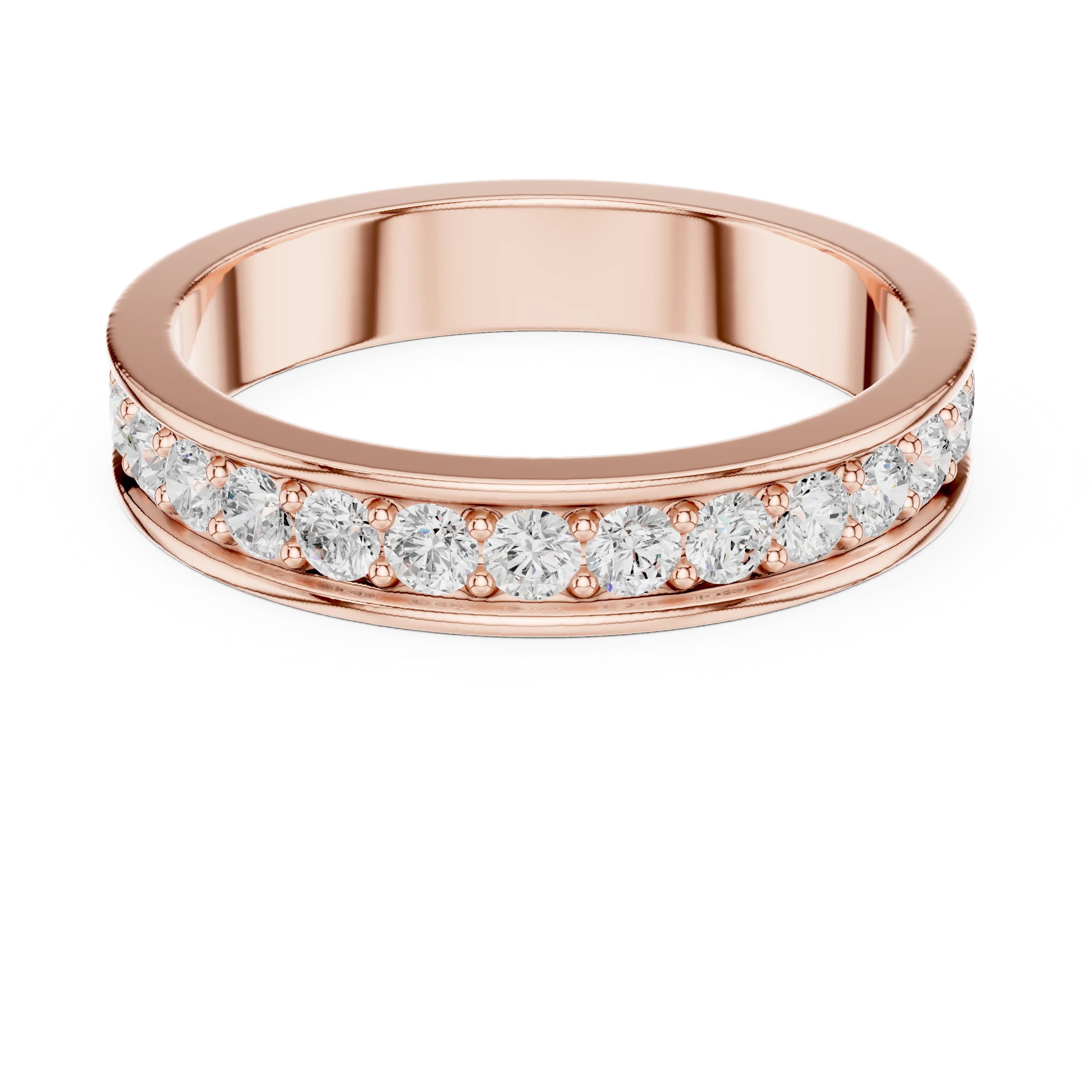 Round-Cut Diamond Full Eternity Band