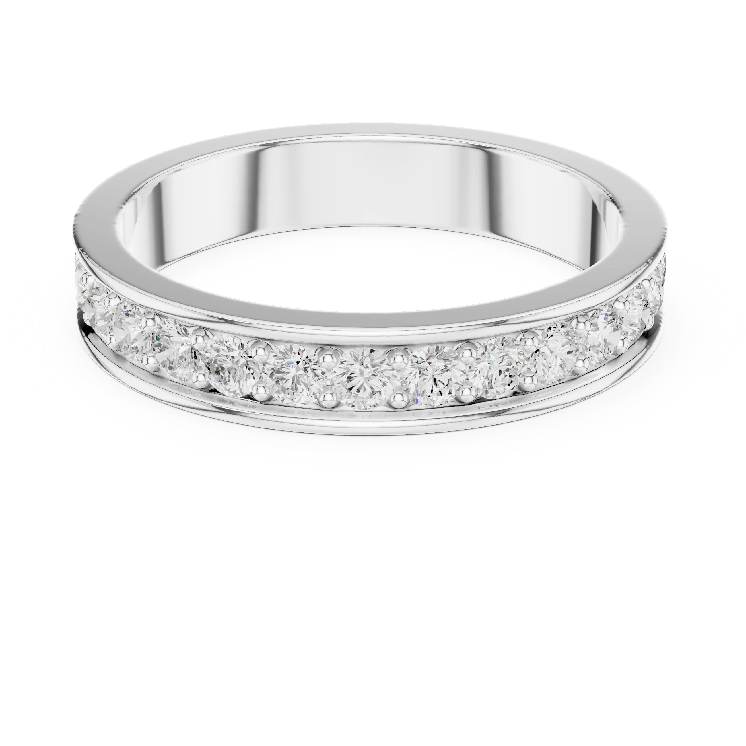 Round-Cut Diamond Full Eternity Band