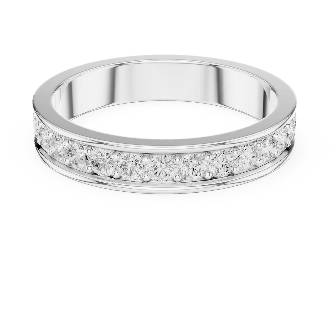 Round-Cut Diamond Full Eternity Band
