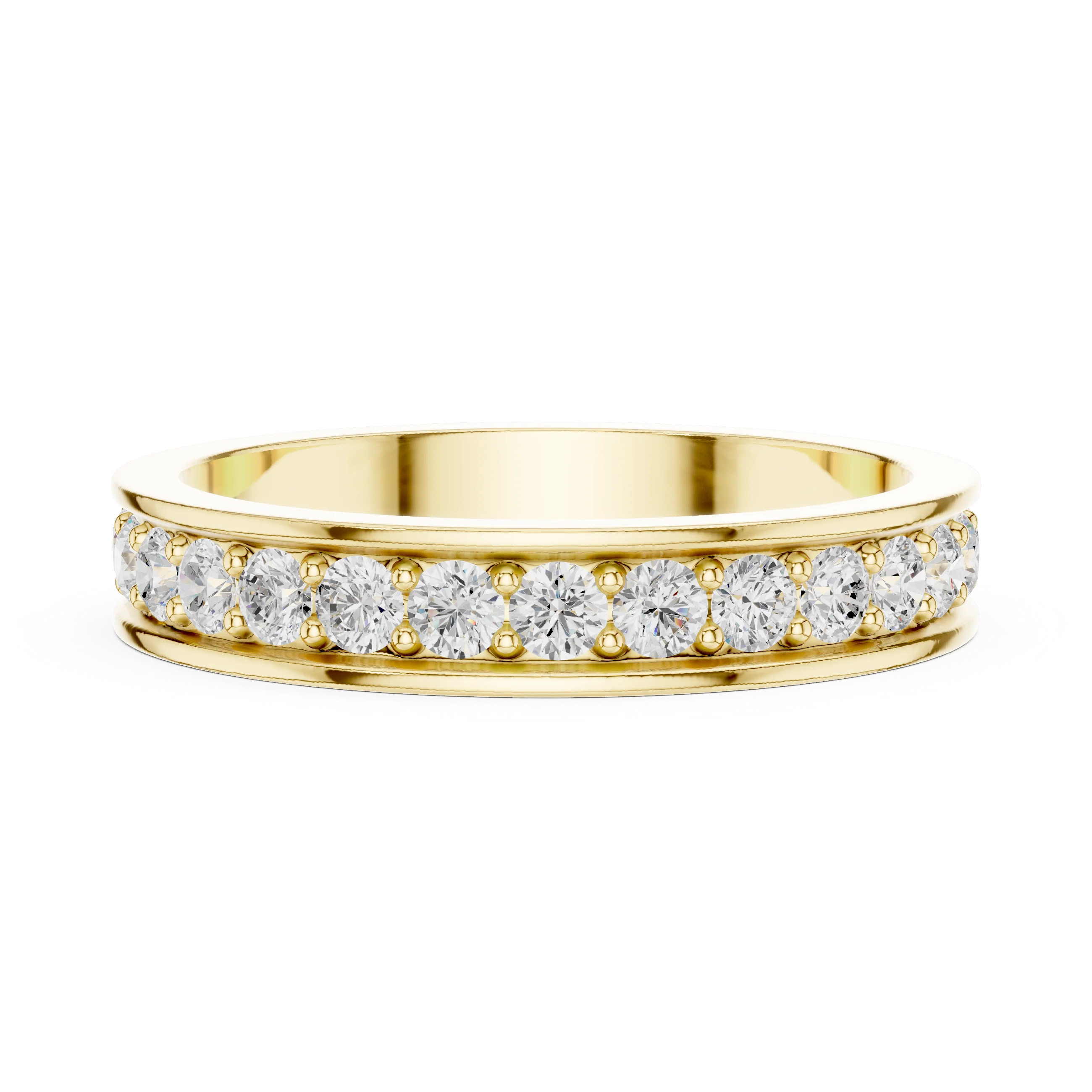 Round-Cut Diamond Full Eternity Band